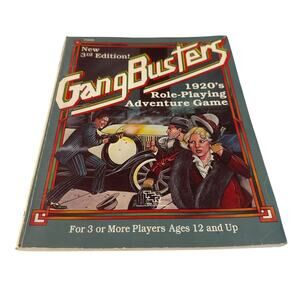 TSR Gangbusters 3rd Edition 1920s Roleplaying game TSR 7009 - No Map